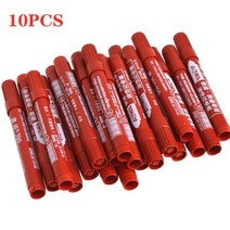 집콕놀이 색연필세트 컬러링북 색칠용 싸인펜 매직타이어 마커에 대한 영구 페인트 마커 펜, 레드 10개