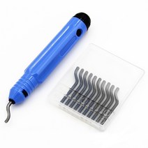 이바리제거 모따기용 이바리 디버링툴세트 버제거, 사용이 편리한 핸들형 모따기 디버링 공구 blue