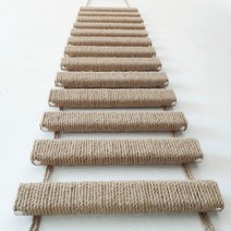 고양이 사다리 캣타워 벽타기 로프 고양이 구름다리, 1m(럭셔리 검마)