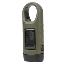 발전기대여 중고발전기 아파트태양광설치 손크랭크 비상 라디오 에너지 절약 USB 여행 램프 방수 LED 하이, 03 Army Green