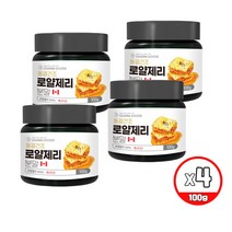 동결건조 로얄제리 로열젤리 순수 100% 캐나다산 로열 제리 아미노산 비타민 미네랄 영양 분말 가루 파우더 스푼증정, 100g 4통
