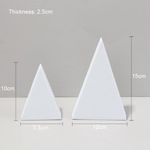 흑백 클래식 소품 폴리머 폼 큐브 스튜디오 촬영실 제품 액세서리 배경 포즈, 19 White triangle 2 pcs_01 Set