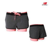 뉴발란스 W 3부 레깅스내장 보드숏 NBNV7B8022-17 그레이 래쉬가드 보드숏 팬츠