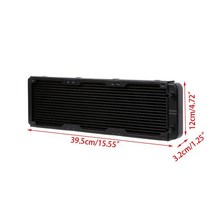 1 PC 80/120/240/360MM 알루미늄 컴퓨터 라디에이터 워터 쿨러 냉각 CPU GPU VGA RAM 히트 싱크 교환기 액체, 360mm