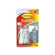PGM3몰3M 코맨드 투명 전선용 클립 소 맨드 벽걸이핀 정리 다용도후크 집게 3M맨*^*췤2pgm, a1^*옵션없슴