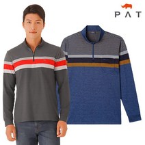 PAT 상단 스트라이프 티셔츠