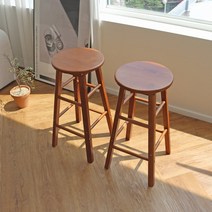 에코상사 원형 바 스툴, 브라운