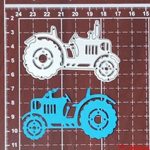 트랙터 금속 절단 다이 농장 트럭 트랙터 공예 스텐실 스크랩북 장식 DIY 사진 앨범 카드 만들기 금형, 03 tractor