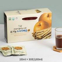 [건강이열리는나무] 유기농 도라지배즙 진액 30포x2상자, 단품, 단품