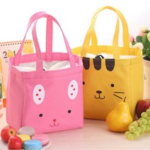 [라다몰] 귀여운 친구들 보냉보온가방 애니멀 피크닉용, 라다 옵션 택 옐로우