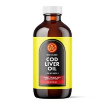NGL Pure Cod 간 오일 - 야생 아이슬란드 - 2 200mg 오메가-3 천연 비타민 A 및 D - 심장 및 뇌 건강 관절 지원 236.6ml(8온스)