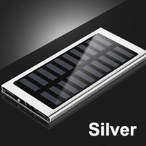 태양광보조배터리 태양열 30000mah 전원 은행 대용량 초박형 9mm with led 조명 외부 태양열 충전기 여행용 스마트 폰용 powerbank, 은