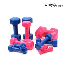 미니아령 여성 뎀벨 홈트 육각 컬러아령, 2kg