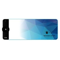ALIENWARE 에이리언 웨어 무선충전 마우스 RGB 발광 게임 고속 충전 테이블 패드, 800x300mm, 4mm, 스토커 블랙(15W 무선 고속 충전)