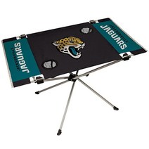 NFL 휴대용 접이식 엔드존 테이블 80 x 52.6 48.3cm(31.5 20.5 19인치) 잭슨빌 재규어200760, Jacksonville Jaguars_Black-jac, Black-jacksonville Jaguars_Jac
