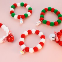 [유달리] 반려동물 폼폼 목걸이 케이프 애견 애묘 방울 팬던트 강아지 고양이 인싸 댕냥 산타 크리스마스 생일 선물 집들이, 샤인+산타할배