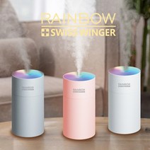 스위스윙거 레인보우가습기/차량용 가습기/USB가습기/무드등가습기/휴대용가습기/판촉용 대량문, 추가필터 2개