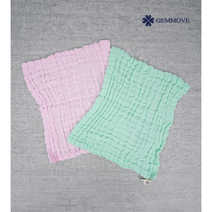 GEMMOVE세안용 수건250mm*250mm/2PCS*3묶음(총6P)1SET.순면 거즈 직조 세안전용 수건