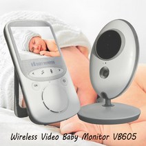 2.4 인치 무선 LCD 비디오 베이비 모니터 음악 인터콤 야간 투시경 온도 워키 토키 시터 VB605, US Plug, 03 US Plug
