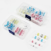 열수축튜브 솔더슬리브 50개 100개 150개 200개 세트 전선연결커넥터 자동납땜 방수배선, 1세트