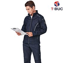 티뷰크 겨울 작업복 상의 추동복 기모 데님 TB-474J, TB-474J 상의M(90)