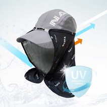모자부착형 햇빛가리개 파크골프 쿨캡썬가드 자외선차단 썬캡 농모 얼굴가리개