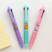 핑크풋 당근친구들 지워지는 3색펜 0.5mm - 신기하게 볼펜, 상세페이지 참조