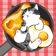 유화 diy 자체제작 고양이 시리즈 요리냥 컬러링북 명화그리기 세트, 상세페이지 참조, 01. 요리냥