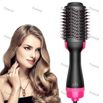 Fowod 멀티 에어 스타일러 브러쉬 빗드라이기, 로즈색