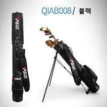 PGM 캐디백 남녀 거치대 총가방 초경량 휴대용 클럽백 간이구방통 골프백 QIAB015, 블랙