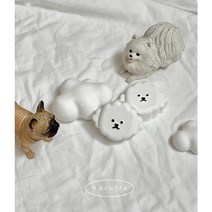 비숑 강아지 석고방향제 비숑차량용방향제, 우드세이지&씨솔트, 1개