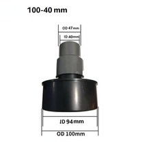 목공집진기 목공 집진기 진공 청소기 어댑터 변환 커넥터 인터페이스 32/35/38/40/100mm 변환기 테이크, 7G