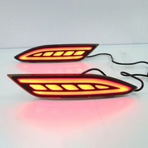 혼다 용 2Pcs 미등 HR-V HRV Vezel 2015 2016 2017 2018 Led 후방 범퍼 브레이크 라이트 턴 시그널 램프 드라이브 온난화 등 292168, model B, 3 Functions