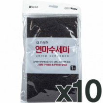 데일리 주방소품 연마수세미 1매 10개입, 1, 1