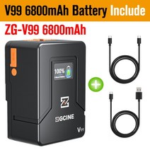 인산철 파워뱅크 캠핑 마운트 배터리 전원 은행 리튬 이온 배터리 소니사진스튜디오, v99 6800mah 배터리