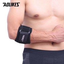 테니스 엘보 보호대 밴드 스윙 팔아대 팔꿈치 스쿼시 골프 1pcs aolikes adjustbale 지원 가드 패드 골퍼 39s 스트랩 측면 통증 증후군 상과염 중괄호, 검은색