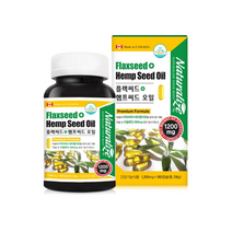 네추럴라이즈 플랙씨드 햄프씨드 오일 1200mg x 180캡슐 6개월, 2개(12개월)