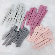 일본칼날 눈썹칼 40개, 랜덤(핑크, 그레이)