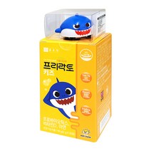 종근당 프리락토 키즈 30포 핑크퐁 아기상어 엄마상어 아빠상어, 아빠상어(파란색 장난감)