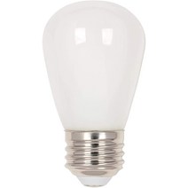 LED 볼 전구 Westinghouse Lighting 5511520 1.2 (15와트 상당) S14 프로스티드 E26 (미디엄) 베이스 (4팩, 한개옵션1, 한개옵션0