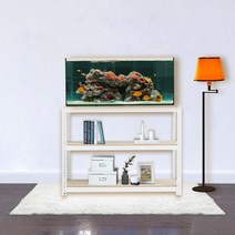 수조받침대 어항선반 축양장 3단 600 x 300 x 1200, 블랙