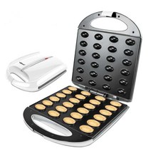 땅콩빵 땅콩과자 호두과자 기계 도넛틀 타코야끼 틀, 블랙 6119 1800W 스테이크 기계