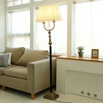 [천삼백케이] [와우조명] 주덴 2등 장 스탠드[삼파장 20W 포함], 전구색(노란빛)