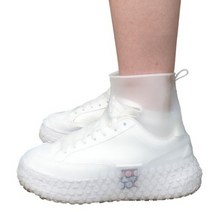 Younimu 실리콘 신발 방수커버 장마 신발 장화 커버 실리콘 신발커버 미끄럼방지 신발커버 낚시 여행 필수품, S(30-33야드), 핑크색