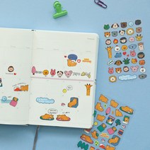 홀로그램 라인 스티커 기록생활 분위기전환 네일 폰꾸, 1개, 02 My buddy