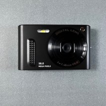 디토카메라 HD 미니 디카 빈티지 캠코더 셀카, 신형 블랙 64G 메모리(5800만 화소 20종 필터), 공식 표준배치, 1개