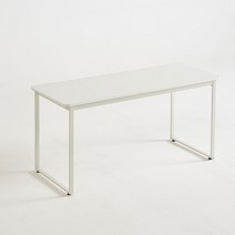 DK9958 스틸프레임 라운드 스퀘어 책상1600x600-DVX, 화이트 (DK9958)