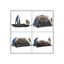 캐빈 인스턴트 텐트 설치가 한 60초 6인용 텐트가 Coleman