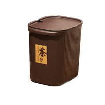 찻물 퇴수통 물통 차퇴수기 다도 차판 찌거기 배수통, 브라운 9리터 + 만수 알람, 단일사이즈