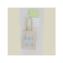 아에이오우 Aeiou Logo Bag (Cotton 100%) Afternoon Beige, FREE